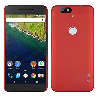 Google / Huawei Nexus 6p case, KuGi ® High quality ultra-thin PC Hard Case Cover for Google / Huawei Nexus 6p 2015 smartphone. (Red)