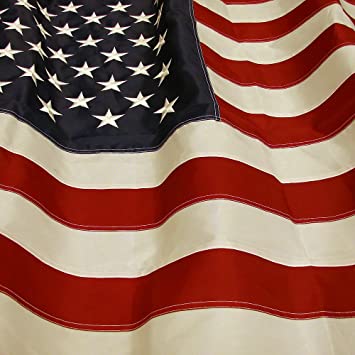 The Best American Flag - US Flag 2 x 3 - Embroidered Stars - Display as Your Garden Flag - Patio Flag or a Replacement Flag for Your Pole Kit - Indoors - Highest Quality Durable 210D Nylon - Brass Grommets – Four Stitches on End will Not Fray