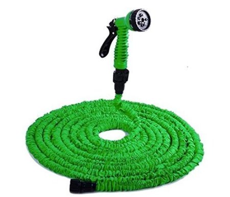 Garden Hose - Expandable Hose - 50 Feet Watering Hose - Quick Release Fittings - Adjustable Spray Nozzle - Flexible, Durable, Rust-Free, Strongest Expandable Gardening Hose - Better than PocketHose