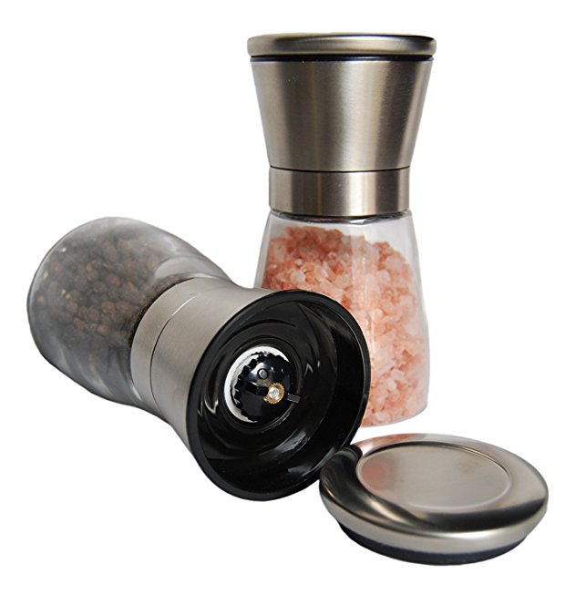 BOQO Elegant Salt and Pepper Grinder Mill Set of 2 (Small)
