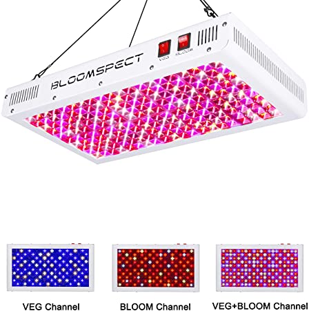 BLOOMSPECT Reflector Series 2000W LED Grow Light Full Spectrum for Indoor Plants Veg and Flower with Veg/Bloom Switch (200pcs 10W LEDs)