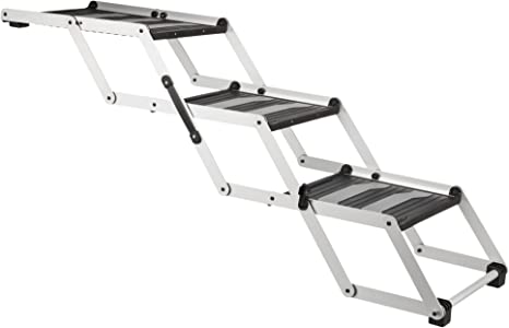 Trixie 3-Step Folding Steps, Aluminium/Plastic/Tpr, Width 37 cm/Height Up To 57 cm/De