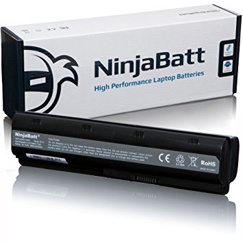 NinjaBatt 12 Cell Laptop Battery for HP Pavilion G4 G6 G7 MU06 WD548AA G62-144DX WD549AA HSTNN-CBOX HSTNN-LBOW HSTNN-Q64C 586007-851 WD548AA MU06055 DV3 DV6T DM4 G32 G56 DM4-2070US DM4-1265DX Envy 17