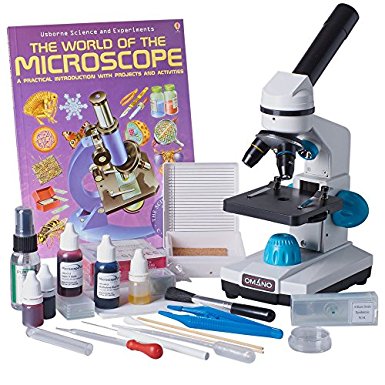 OM115LD-XSP2 Student Microscope Gift Package Awarded 2016 Top 5 Ranking Best Kids Microscope By TOP TEN Reviews