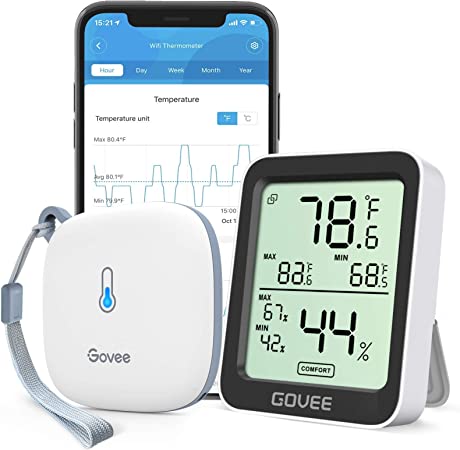 Govee Indoor Hygrometer Thermometer Bundle with WiFi Hygrometer