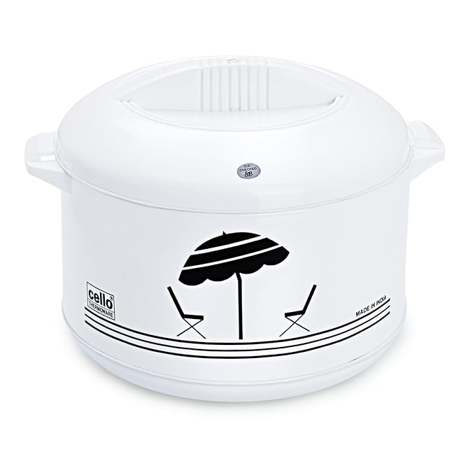 Cello Chef Casserole, 2.5 Litres, White, Plastic