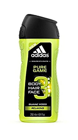 Adidas Pure Game 3in1 Body, Hair and Face Shower Gel 250ml