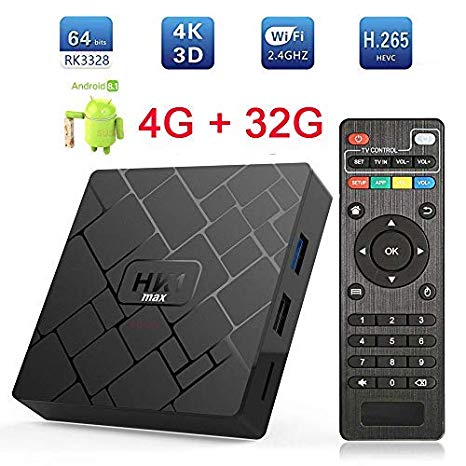 Android 8.1 TV Box HK1 Max 4GB RAM 32GB ROM 2018 Version Android TV Box RK3328 Full HD 4K Support 3D Wifi VP9 HDR H.264