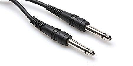 Hosa CPP-103 1/4" TS to 1/4" TS Unbalanced Interconnect Cable, 3 Feet