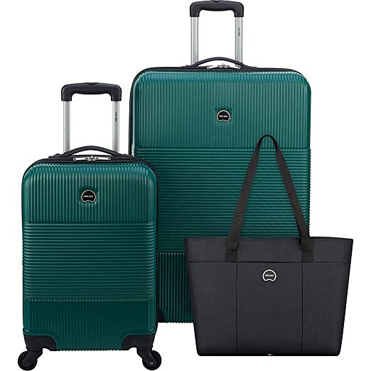 DELSEY Paris 3-Piece Hardside Set (Carry-on, Checked Suitcase and Weekender Bag)