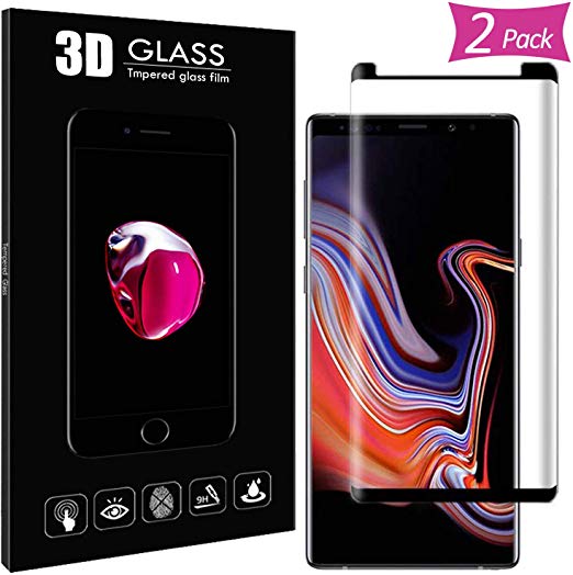 MMPGTec [2 Pack] Galaxy Note 8 Screen Protector Tempered Glass, [Case Friendly] 3D Curved[3D Full Coverage] Tempered Glass Screen Protector for Samsung Galaxy Note 8