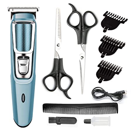 Professional Hair Clippers for Men Kids, Rechargeable Hair Trimmer Cordless Electric Hair Clippers Haircutting Kit with 3 Guide Combs(3 6 9 mm)