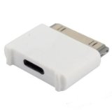NEW IN WHITE Lightning 8 Pin Female to 30 Pin Male Adapter for iPhone 4S iPad 3 iPod Touch 4