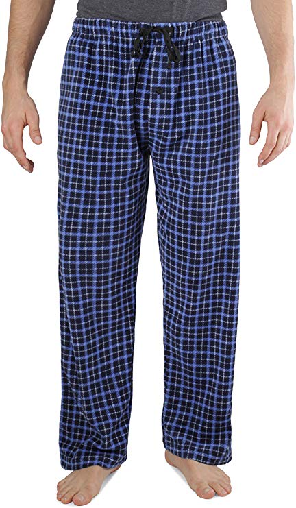 Ice Shield Men's Yarndyed Super Soft Polar Fleece Pajama Bottom Lounge Pants Sizes S / 3XL