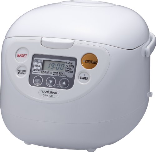 Zojirushi NS-WAC18-WD 10-Cup Uncooked Micom Rice Cooker and Warmer