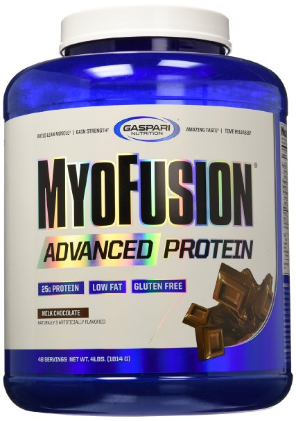 Gaspari Nutrition Myofusion Advanced Protein, Chocolate, 4 Pound (Packaging May Vary)