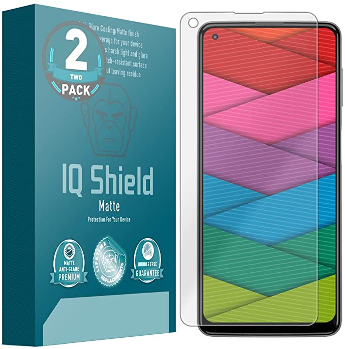 IQ Shield Matte Screen Protector Compatible with Motorola Moto G Power (2021) (6.6 inch)(2-Pack) Anti-Glare Anti-Bubble Film