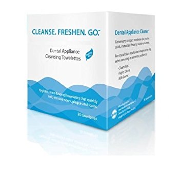 Dental Appliance Cleansing Towelettes (20 Ct) (3 Pack)