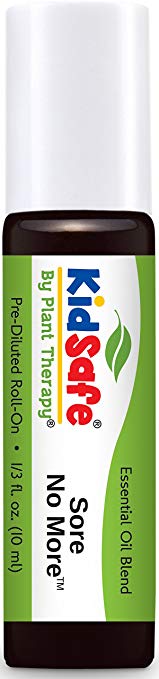 Plant Therapy KidSafe Sore No More Synergy Pre-Diluted Roll-On 10 mL (1/3 oz) 100% Pure, Therapeutic Grade