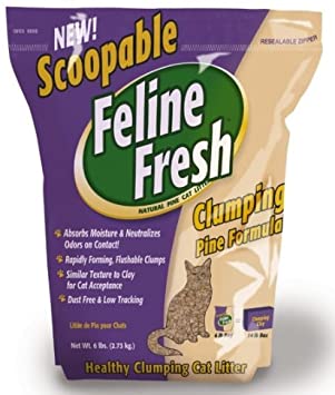 Feline Fresh Scoopable Clumping Pine Formula Cat Litter