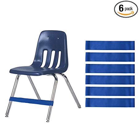 Chair Bands for Classroom (6 Pack) – Improve Focus Kick Bands for Students Kids with Autism, ADHD, SPD - Elementary School Supplies Foot Sensory Fidget Bands for Chairs Desks