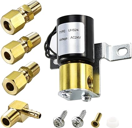 Universal Humidifier Solenoid Valve UHS24 24Vol-Compatible with Aprilaire 4040 General 990-53 and Honey.well HE280 32001639-002 U147112