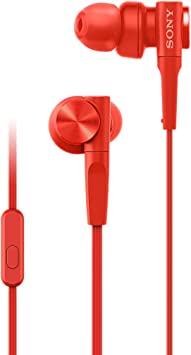 Sony MDR-XB55AP Extra BASS™ in-Ear Headphones with Microphone, Red