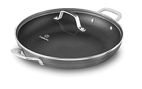 Calphalon 1932337 Classic Nonstick Everyday Chef Pan with Cover, 12", Grey