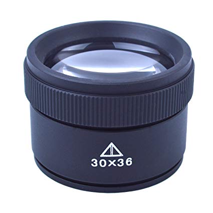 BronaGrand 30x36mm Jeweler Optics Loupes Magnifier Loop Microscope Magnifying Glass Lens