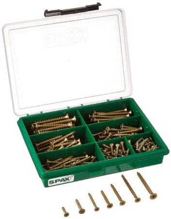SPAX Multi-Material Yellow Zinc Screw Assortment Kit, Small