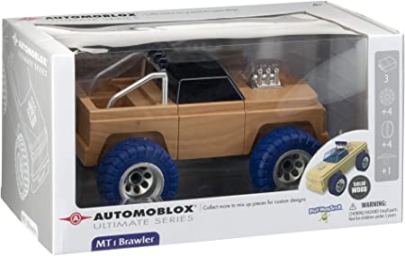 Automoblox Ultimate MT-1 Brawler — Wooden Mix-and-Match Truck — Build and Rebuild — Ages 4