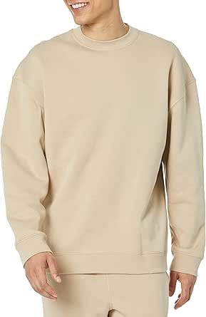 Amazon Essentials Men's Oversized-Fit Crewneck Sweatshirt (Available in Big & Tall)