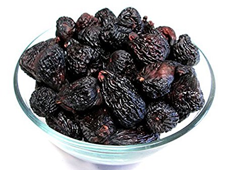 Dried Black Mission Figs,1 pound bag, US Grown
