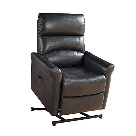 Traditional Power Reclining Lift Chair, Charcoal