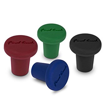 Final Touch FTA1847 Silicone Bottle Stopper, Multi-Colored