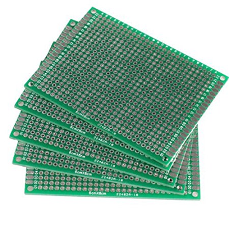 5pcs 6x8cm Double-side Prototype PCB Universal Printed Circuit Board