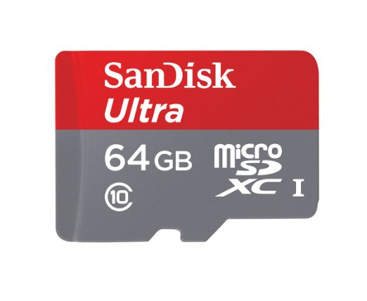 SanDisk SDSDQUA-064G-U46A Mobile Ultra microSDXC UHS-I Class 10 Memory Card  SD Adapter  Memory Zone Android App up to 30 MBs read - 64 GB