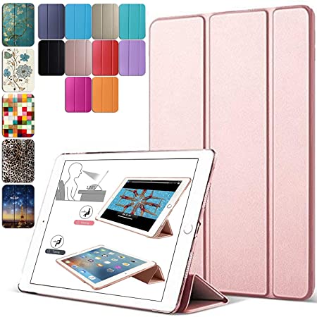 DuraSafe Cases For Apple iPad Air 3rd Generation 2019 - 10.5 Inch Slimline Series Lightweight Protective Cover with Dual Angle Stand & Froasted PC Back Shell - Rose Gold