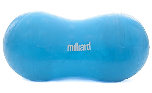 Milliard Anti-Burst Peanut Ball Approximately 80x40cm / 32x16in - for Exercise, Therapy, Labor Birthing and Dog Training