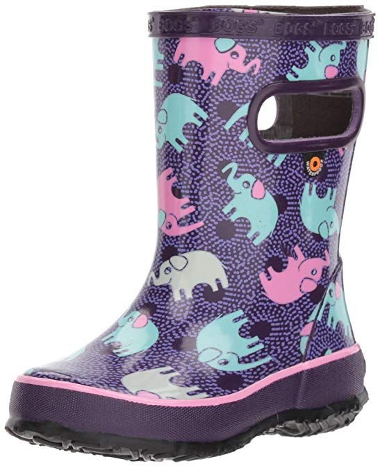 Bogs Kids' Skipper Waterproof Rubber Rain Boot Boys Girls