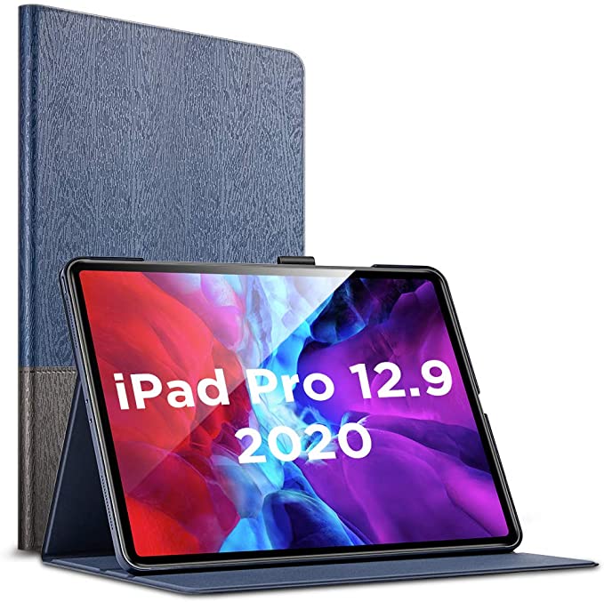 ESR Urban Premium Folio Case for iPad Pro 12.9" 2020 & 2018 [Supports Apple Pencil 2 Wireless Charging] Book Cover Design, Multi-Angle Viewing Stand, Auto Sleep/Wake for iPad 12.9", Knight