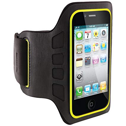 Belkin EaseFit Convertible Armband for Apple iPhone 4/4S (Black / Limelight)