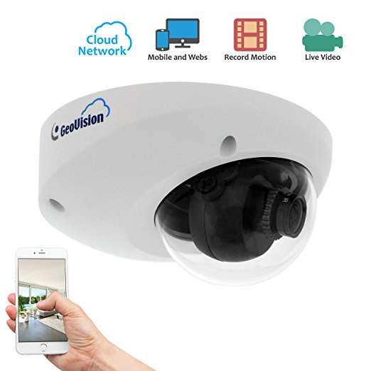GeoVision GV-MFDC1501 720P Network Cloud Dome Security Camera with 8GB Memory Card