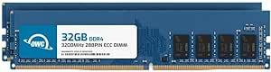 OWC 64GB (2x32GB) DDR4 3200MHz PC4-25600 CL22 2RX8 ECC Unbuffered UDIMM 1.2V 288-pin Workstation Server Memory RAM