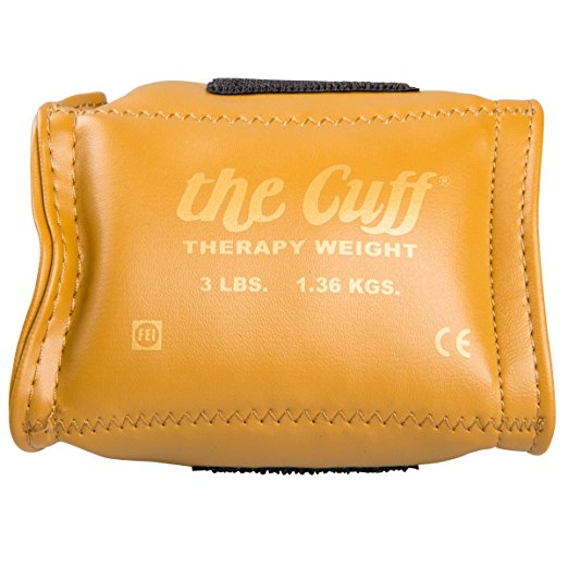 the Cuff: The Original Cuff Ankle and Wrist Weight, 3 lb, Gold