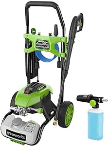 Greenworks 1800 PSI 1.1 GPM Cold Water Electric Pressure Washer Green 5113102HDVT