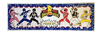 Giant Power Rangers Party Banner -60" X 20" - Reusable Indoor Outdoor