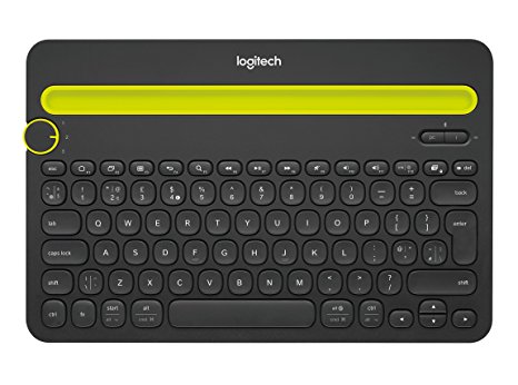 Logitech K480 Multi Device Bluetooth Keyboard for PC, Smartphone and Tablet (QWERTY) - Black