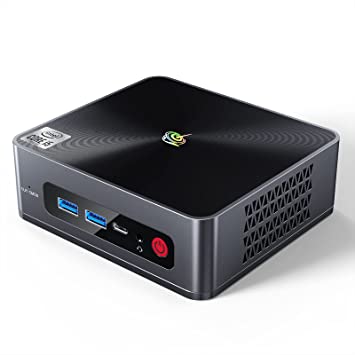 Beelink Mini PC Windows 10 Pro Intel Core i5 8279U(4C/8T,4.1GHZ) 16GB DDR4 RAM 512GB NVMe SSD Mini Desktop Computer Support 4K@30hz Dual HDMI, WiFi 6, BT5.0, 4 USB3.0 and Auto Power On