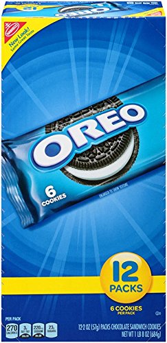 OREO - SANDWICH COOKIES - CHOCOLATE 12 PK SINGLE SERVE